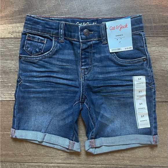 NWT Cat & Jack Girls Jean Shorts Sz 5T - Picture 1 of 3